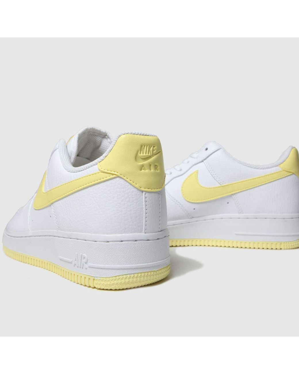 Nike White & Yellow Air Force 1 07 Se Trainers | Lyst UK
