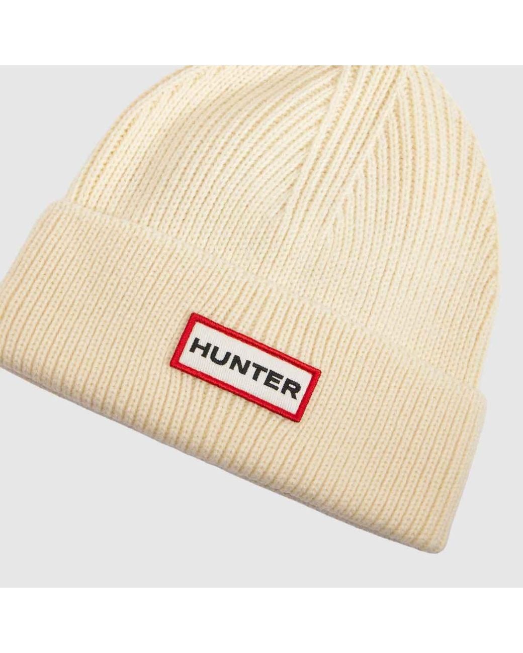 Hunter Natural S Boot Acksley Knit Ribbed Beanie