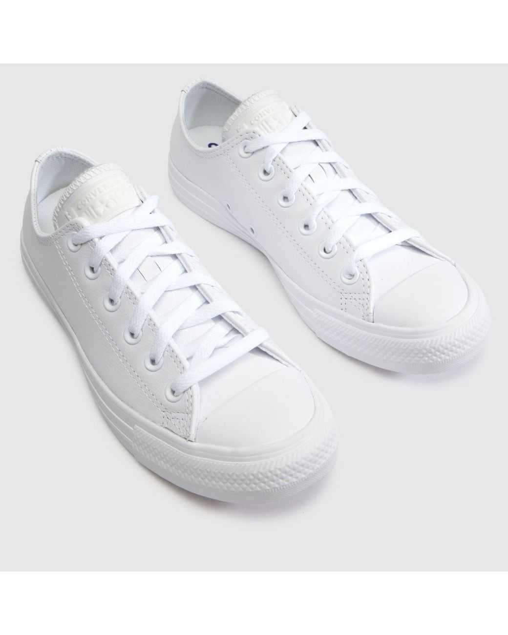 Converse White All Star Mono Ox Trainers
