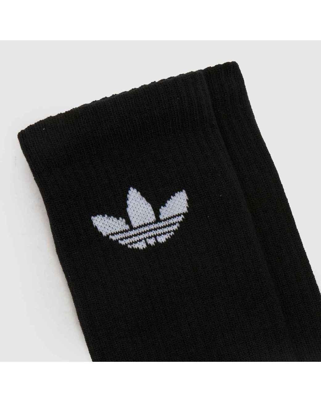 Adidas Black Originals Crew Socks 3 Pk