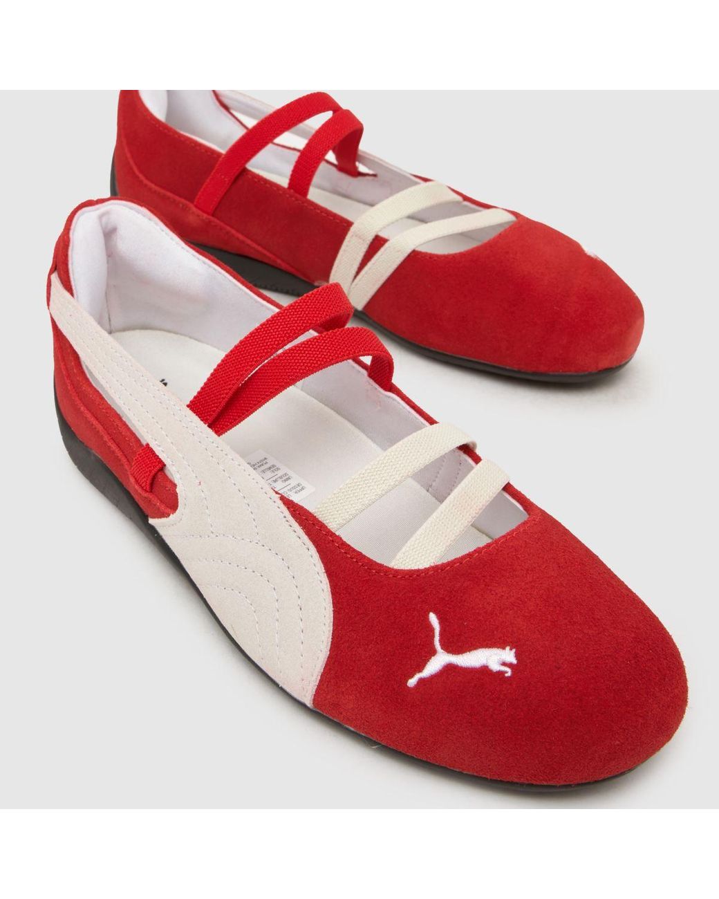 PUMA Red Speedcat Ballet Trainers