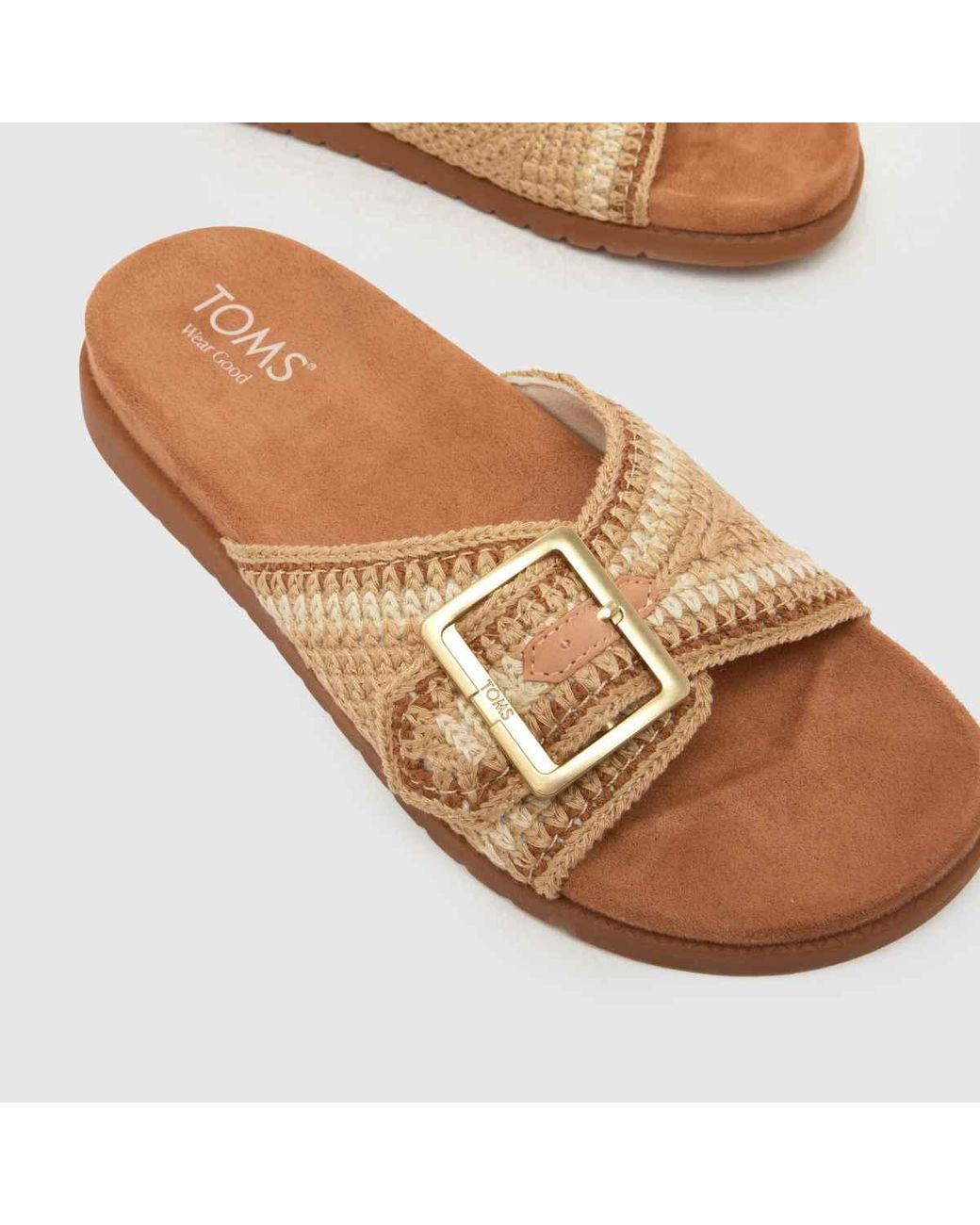 TOMS Brown Marin Slide Sandals