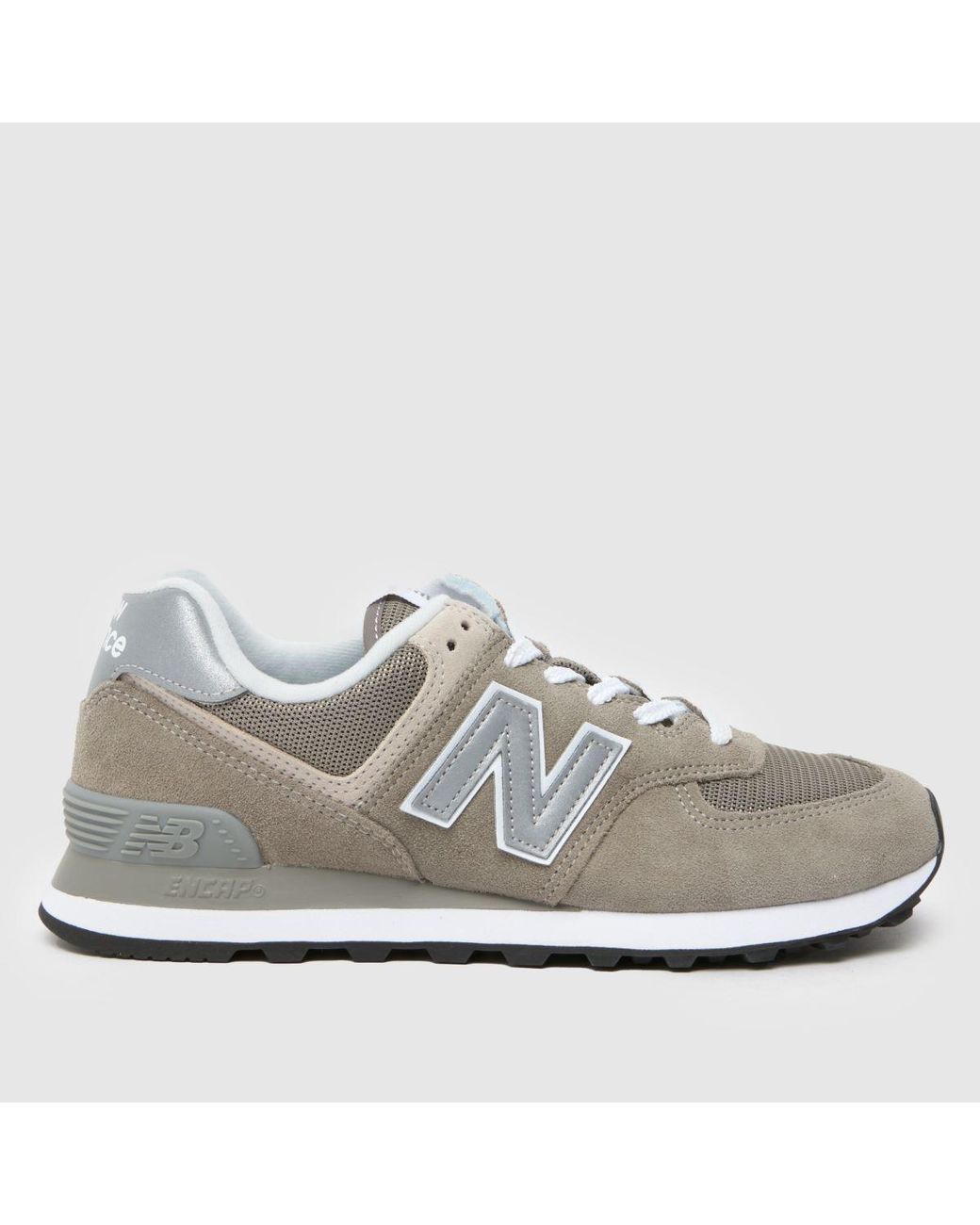 New Balance White 574 Trainers