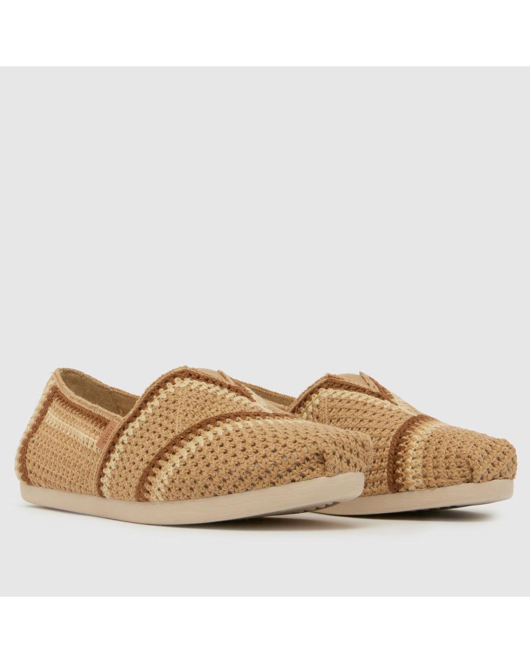 TOMS Brown Alpargata Classic Flats