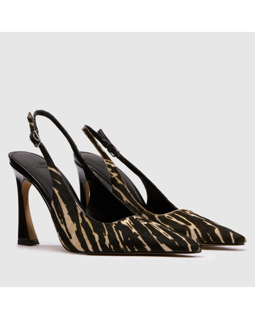 Schuh Black September Leather Court High Heels