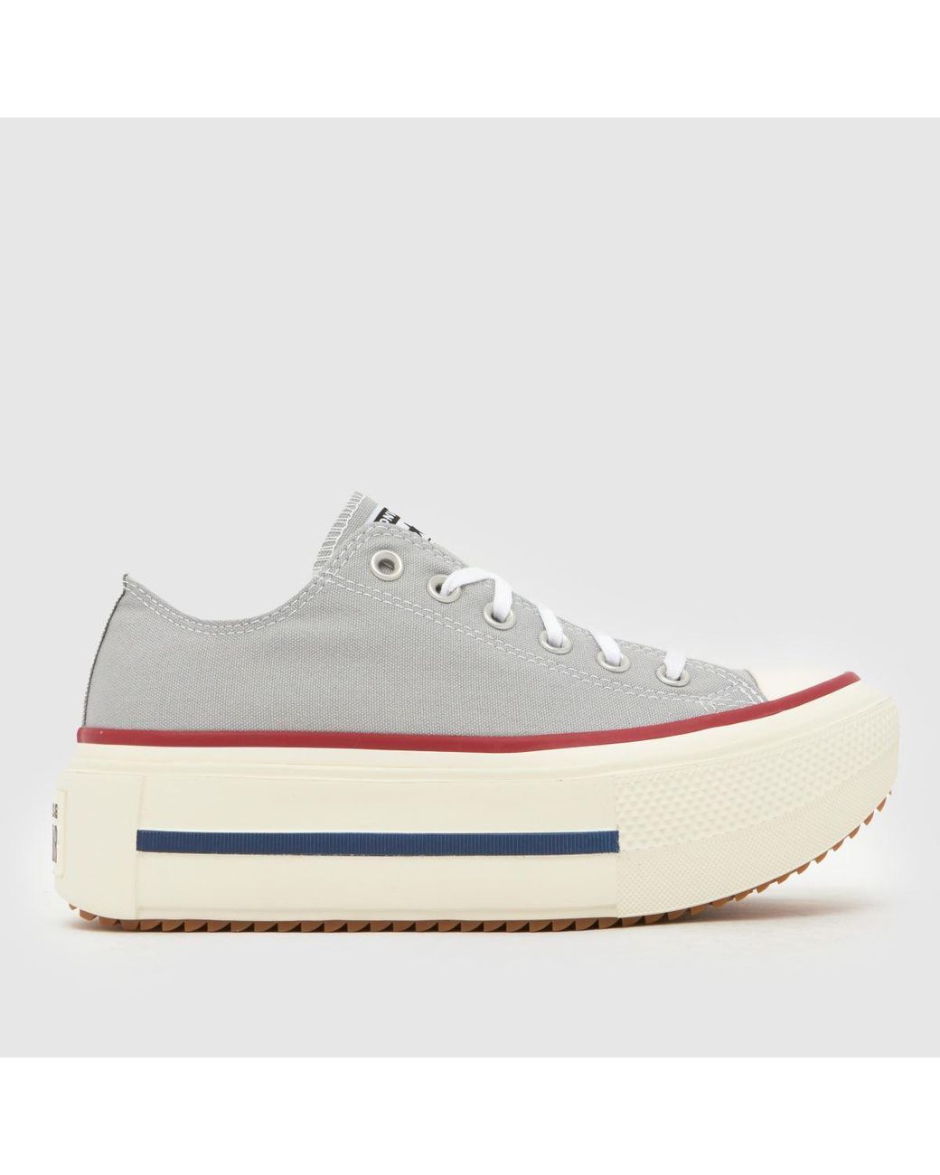 Converse White All Star Double Lift Ox Trainers
