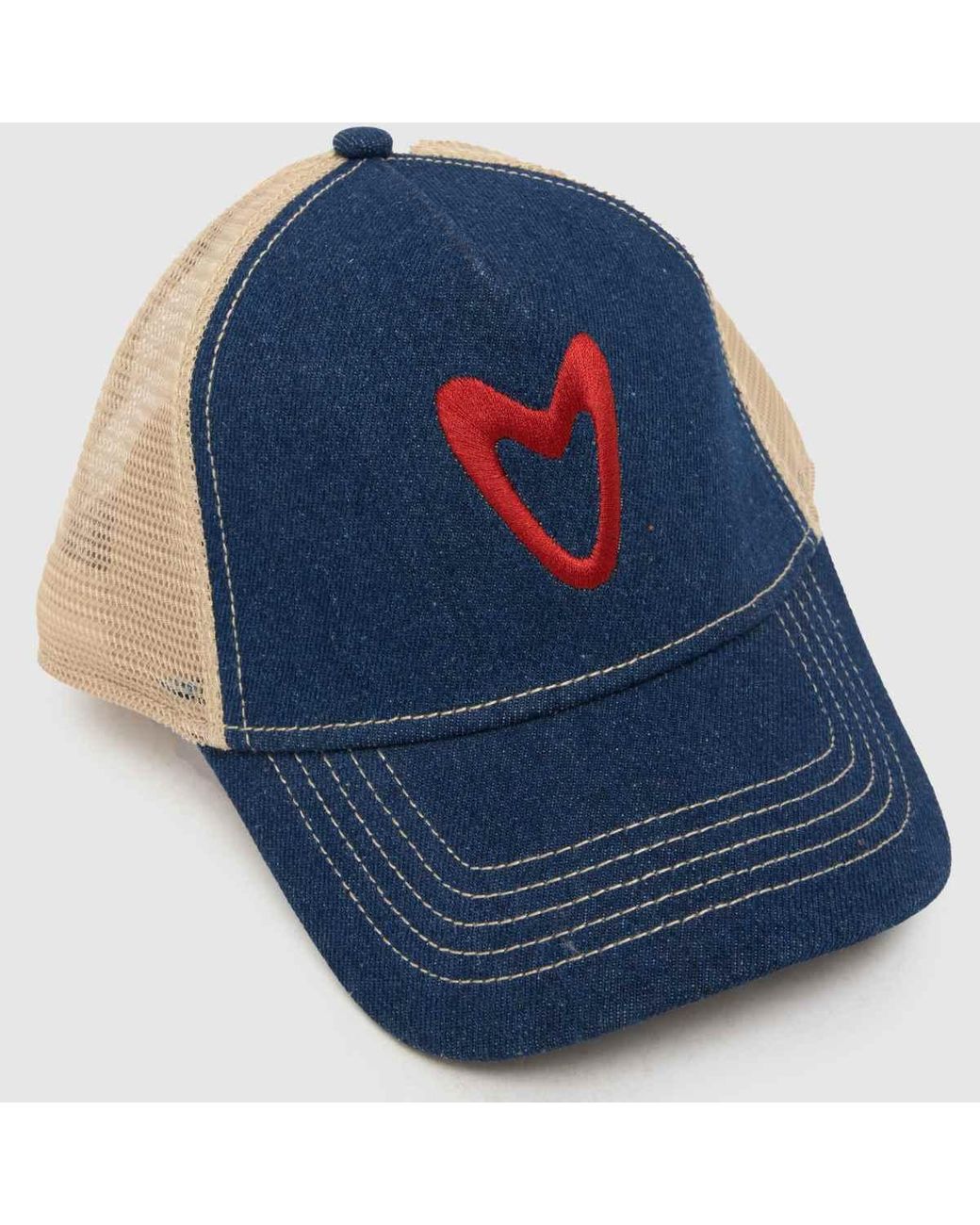 Von Dutch Blue Denim & Heart Cap