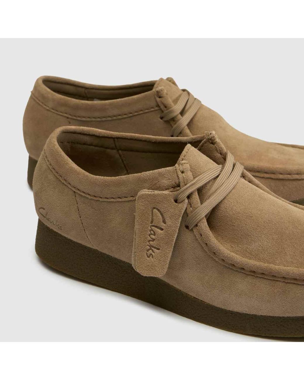 Clarks Brown Wallabee Evo Shoes for men