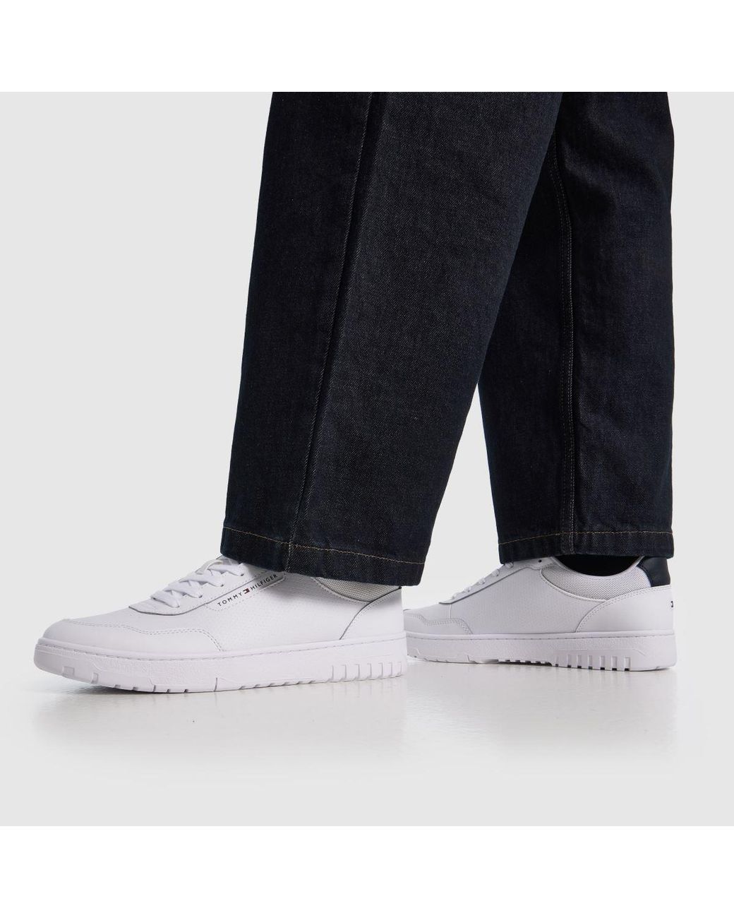 Tommy Hilfiger White Basket Core Lite Trainers for men