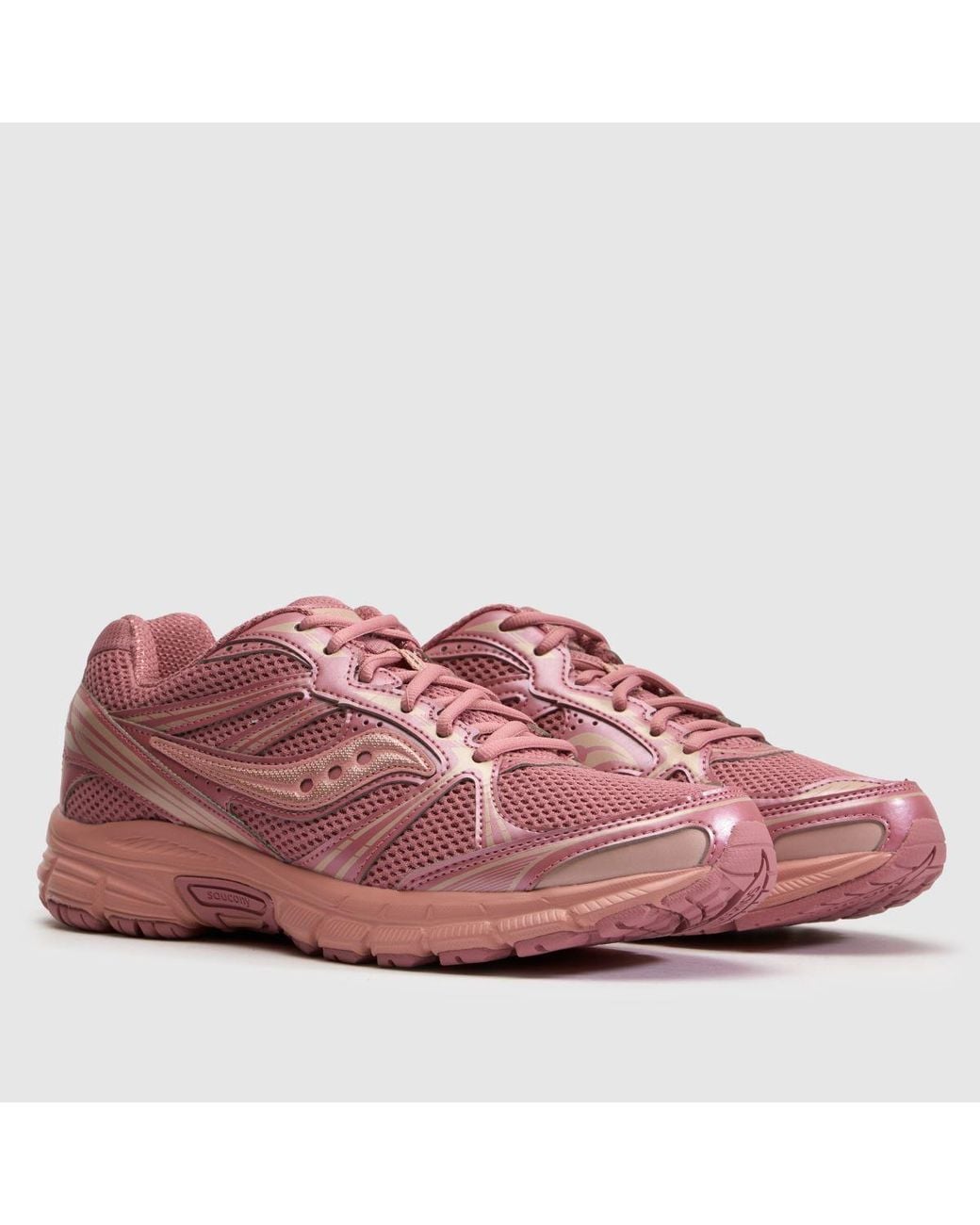 Saucony Pink Grid Legacy Trainers