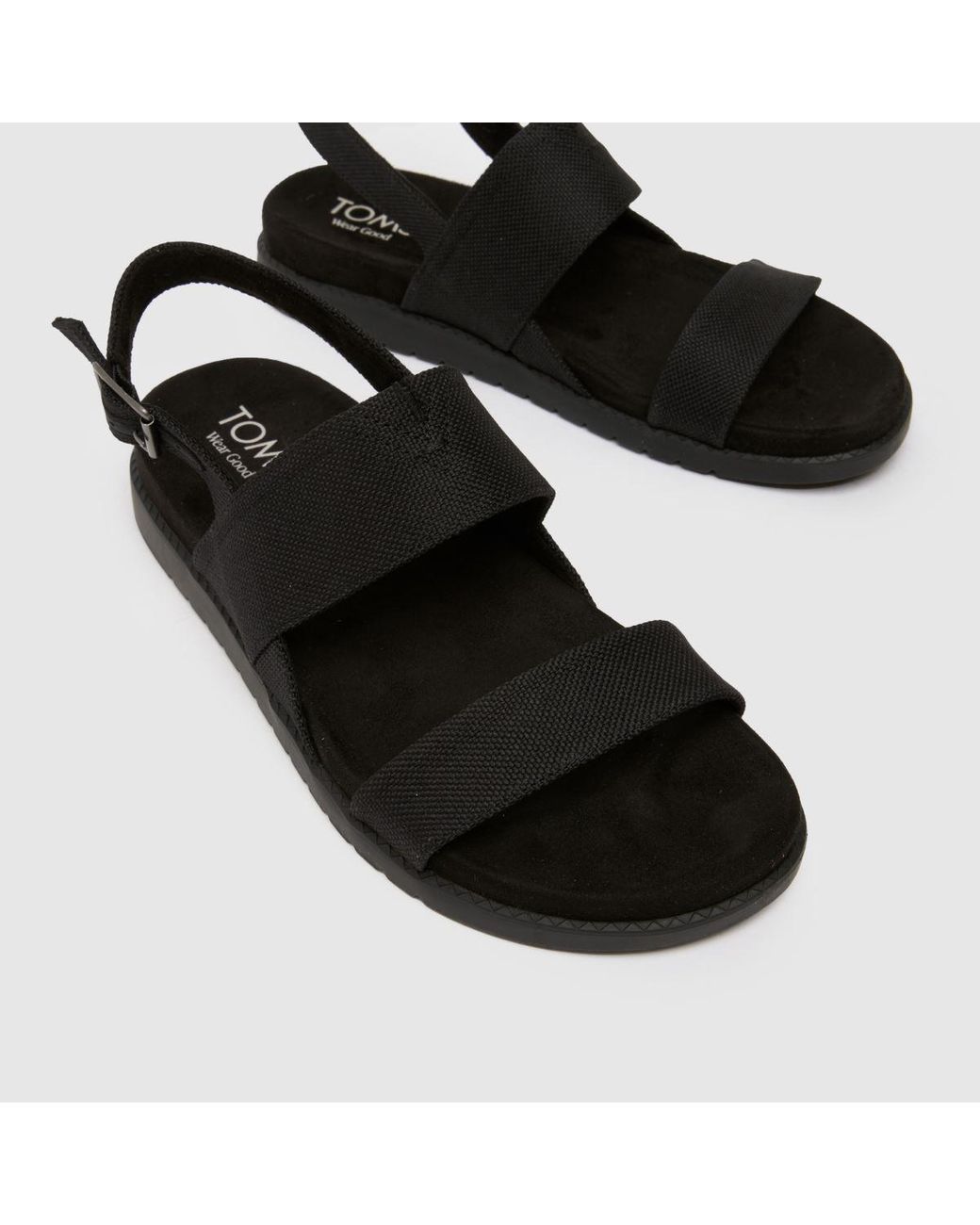 TOMS Black Marin Sandals