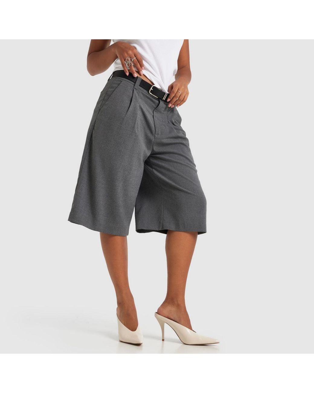 Schuh Natural Sonja Court Mule High Heels