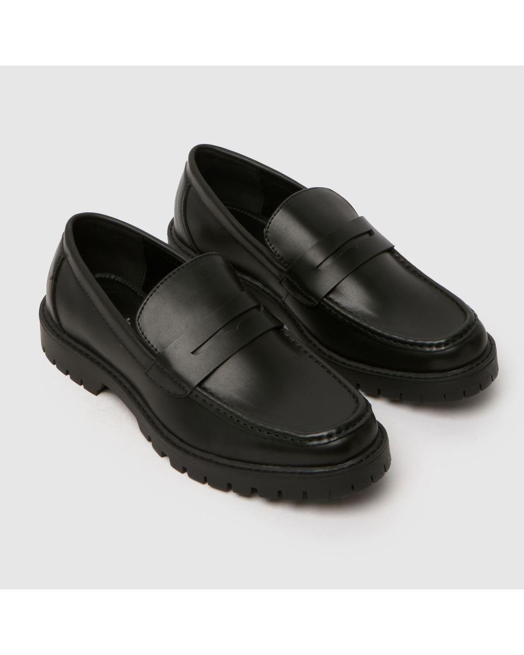 Schuh Black Ravi Chunky Loafer Shoes for men