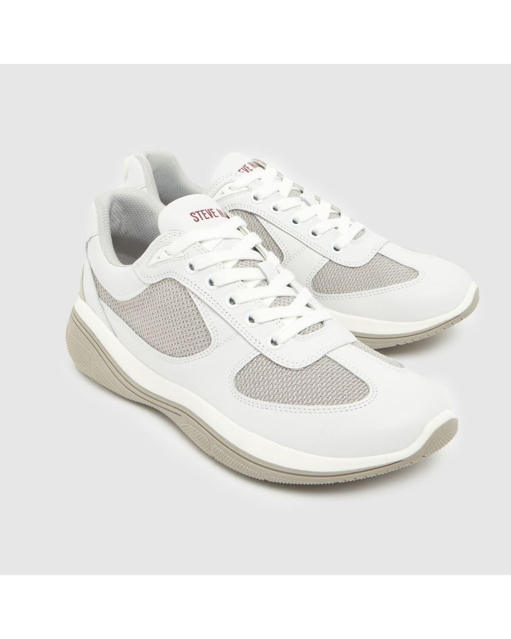 Steve Madden White Prevale Trainers for men