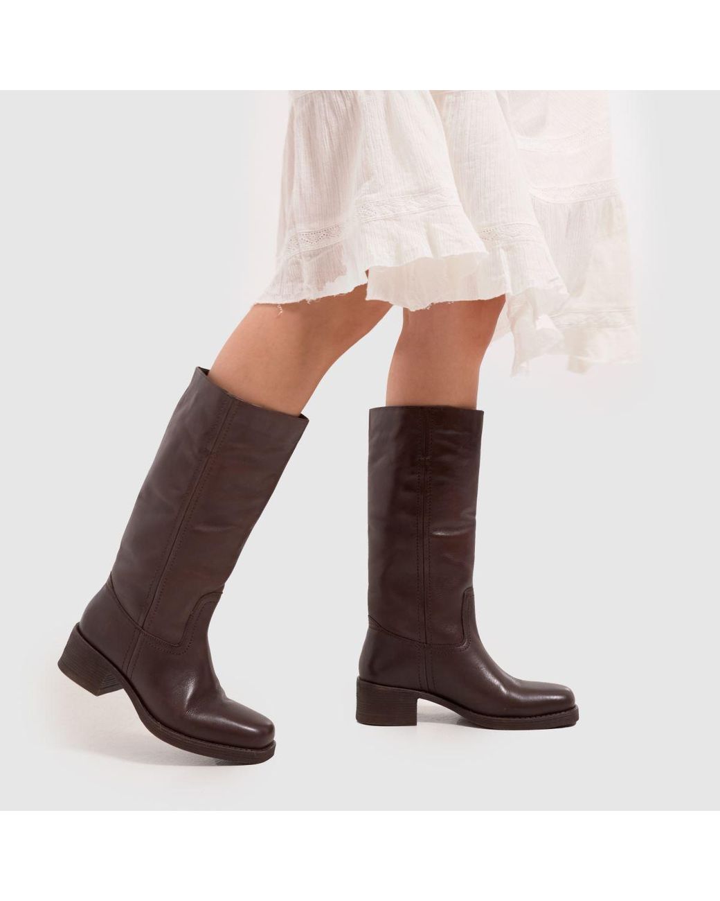 Schuh Brown Damari Leather Pull On Boots