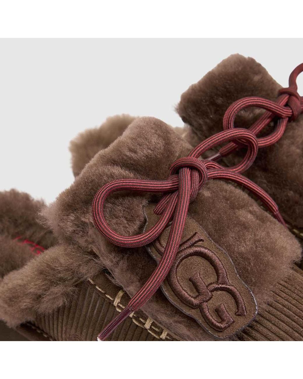Ugg Brown Disquette Heritage Slippers
