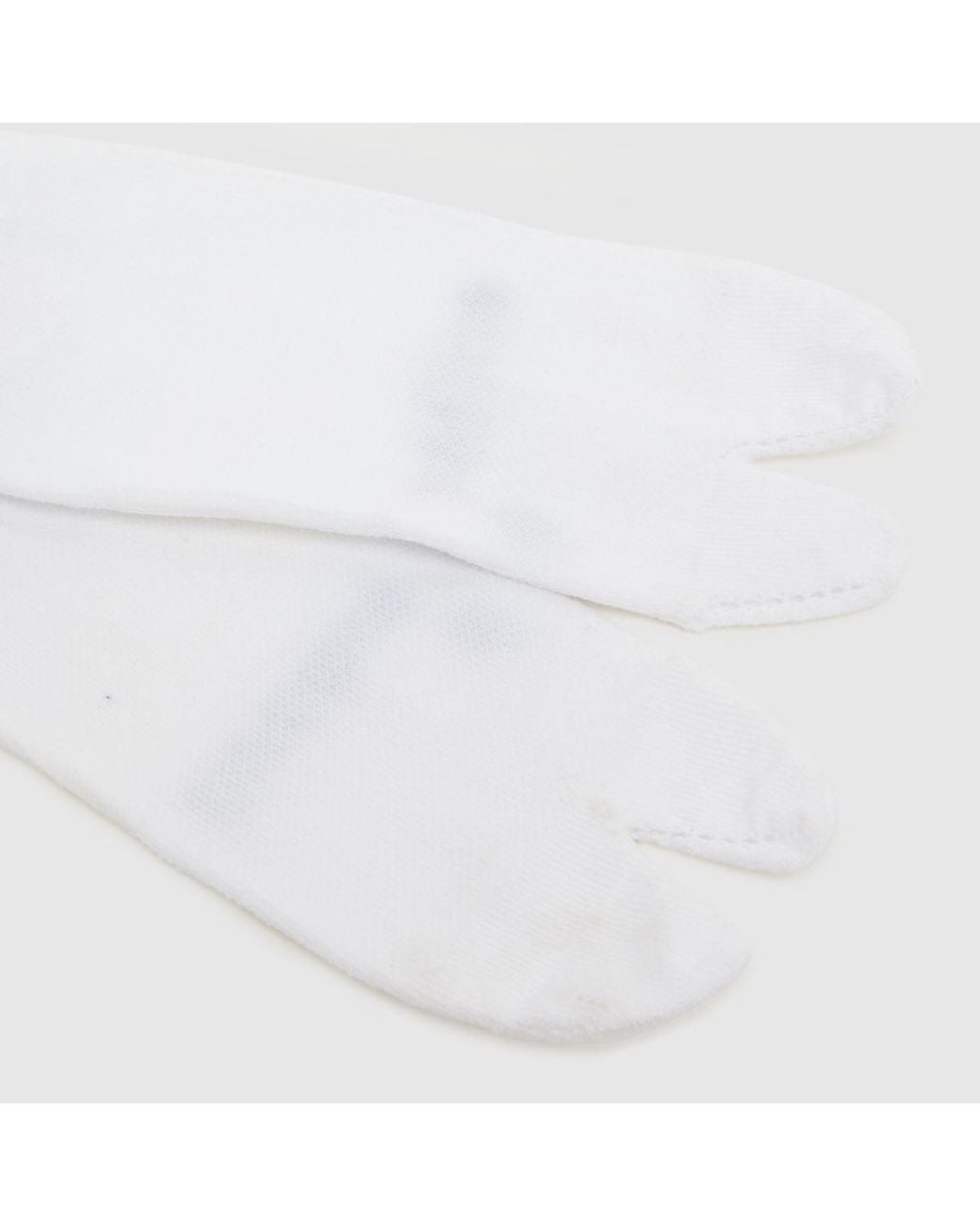 Nike White Split Toe Ankle Socks