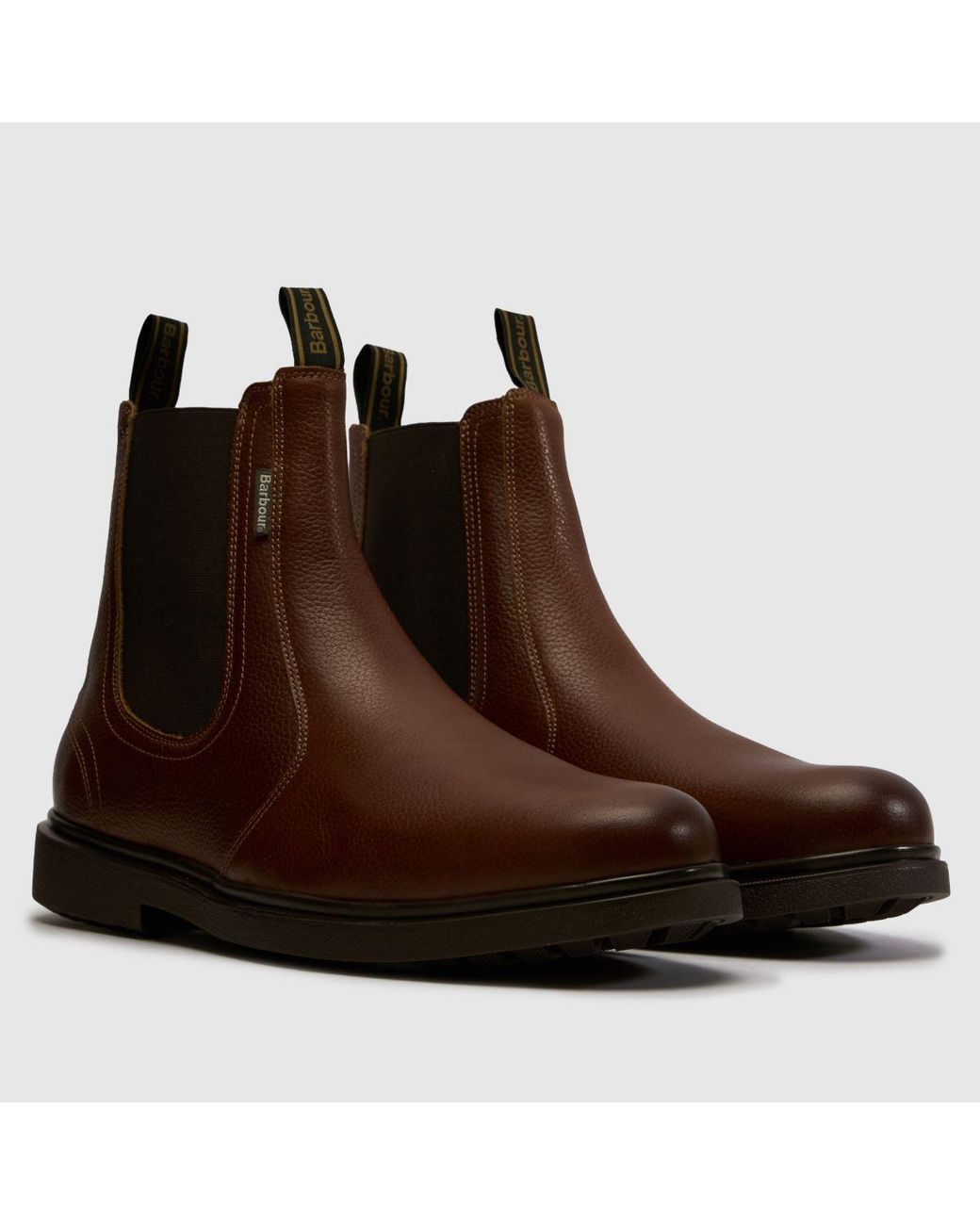 Barbour Brown Hale Chelsea Boots for men