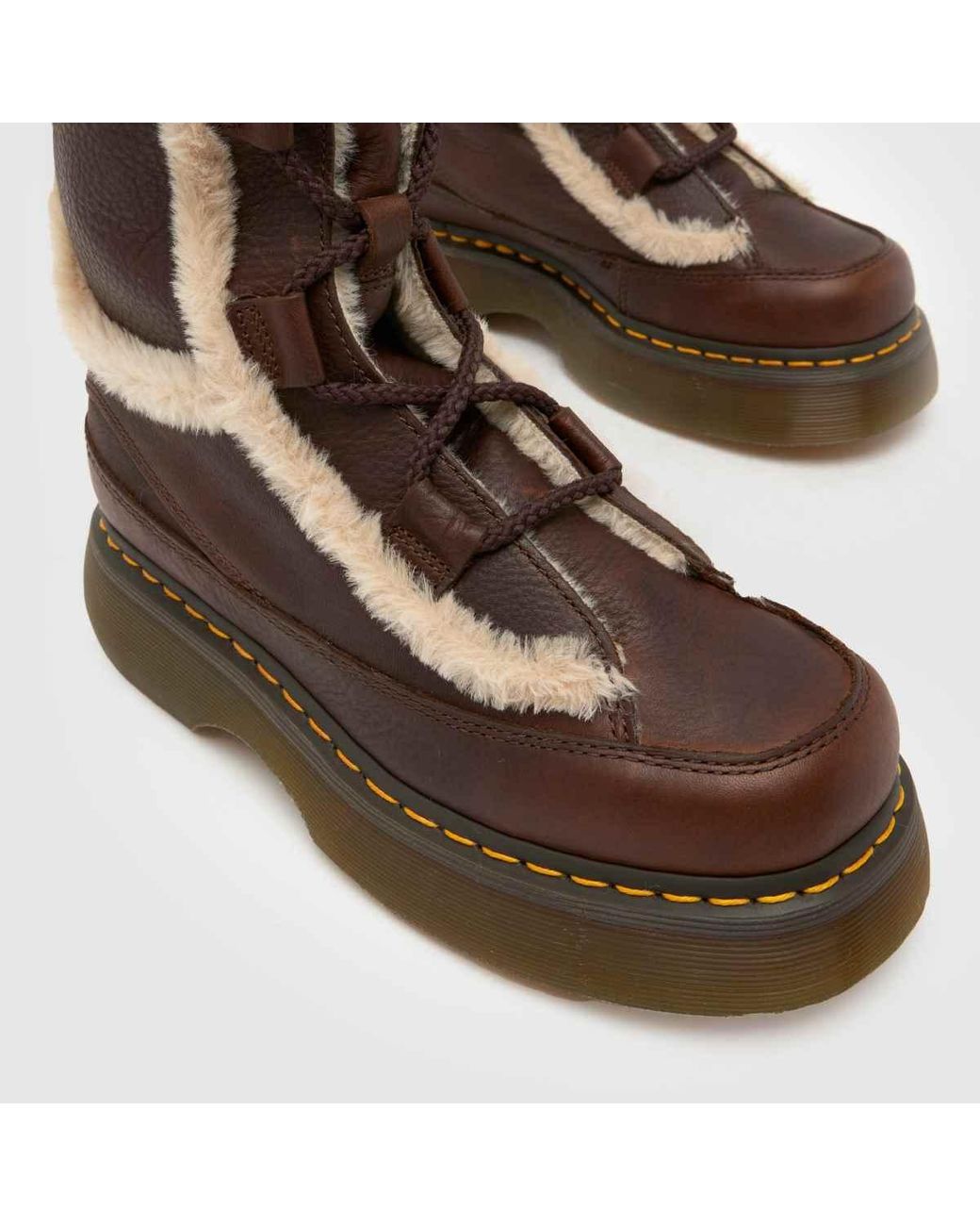 Dr. Martens Brown Buzz Lace High Leg Boots