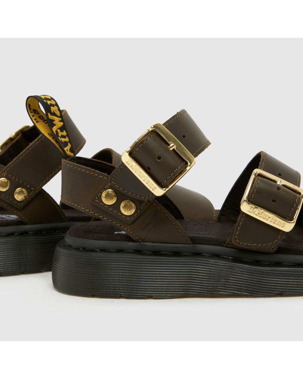 Dr. Martens Black Gryphon Sandals