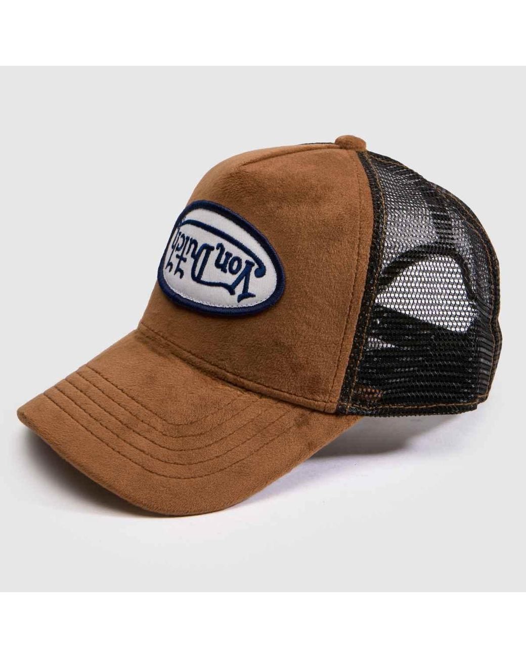 Von Dutch Brown Velvet Trucker Cap