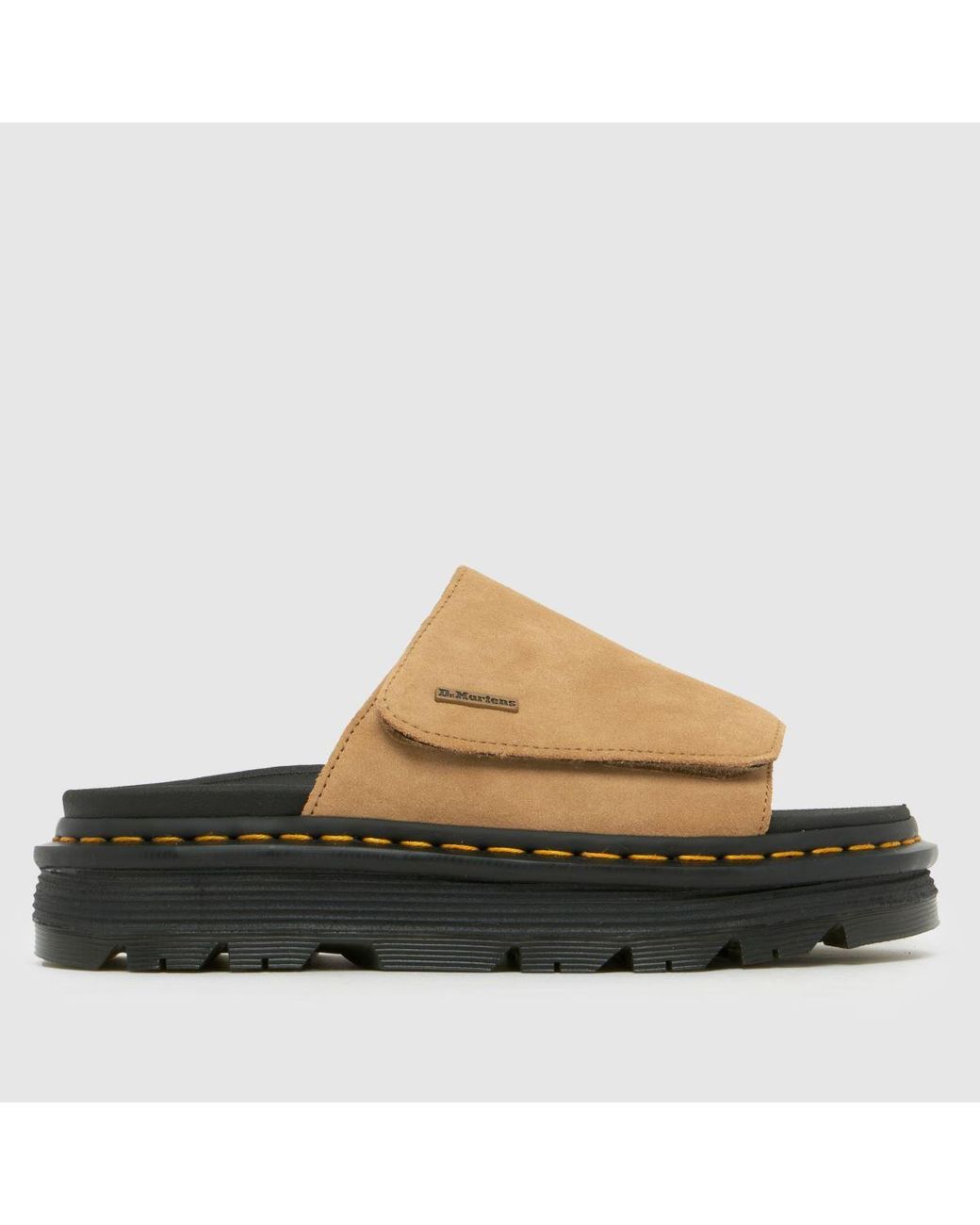 Dr. Martens Brown Zebzag Slide Sandals