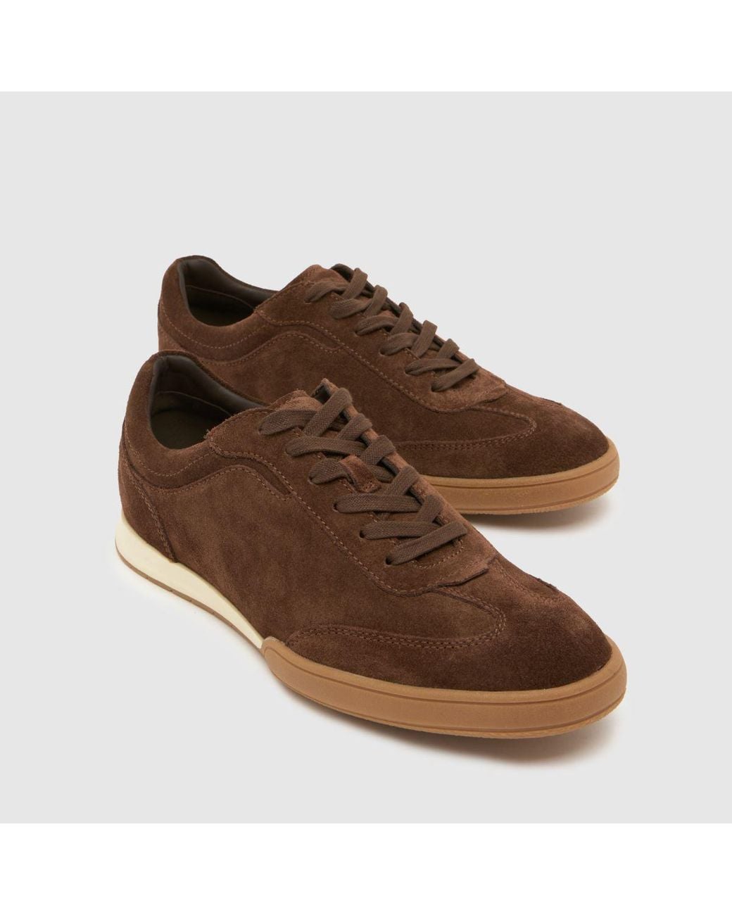 Schuh Brown Waldorf Suede Trainers for men