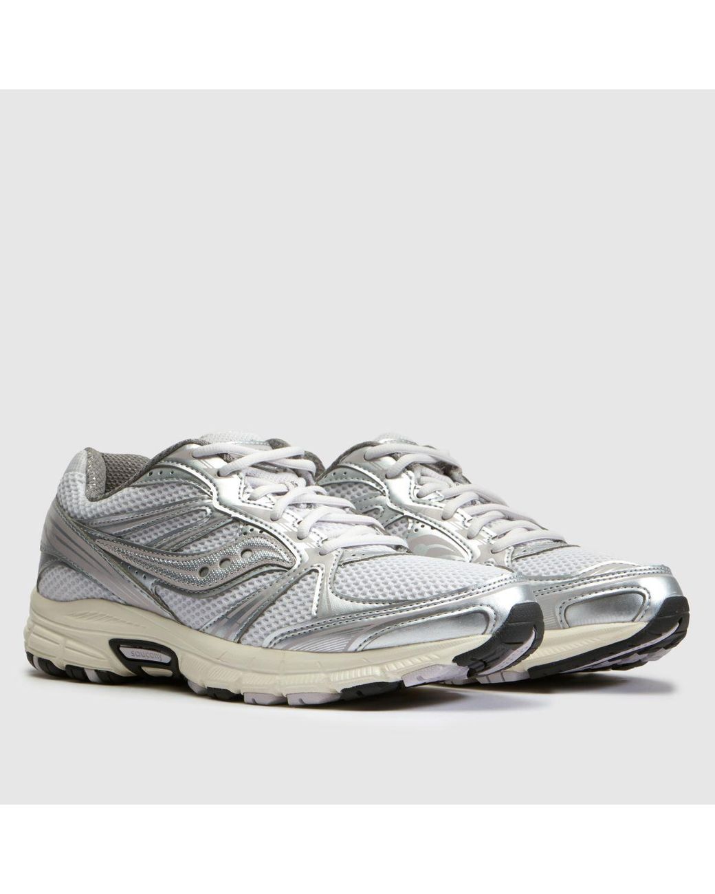 Saucony White Grid Legacy Trainers