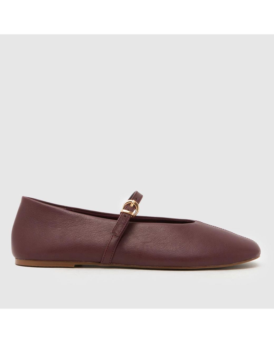 Schuh Brown London Leather Ballet Flats