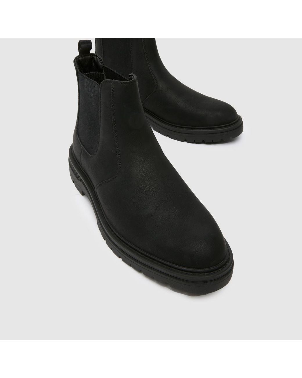 Schuh Black Dion Chunky Chelsea Boots for men