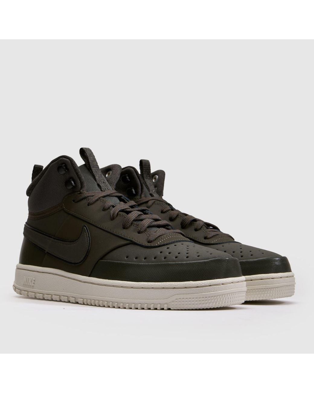 Nike Black Court Vision Mid Trainers for men