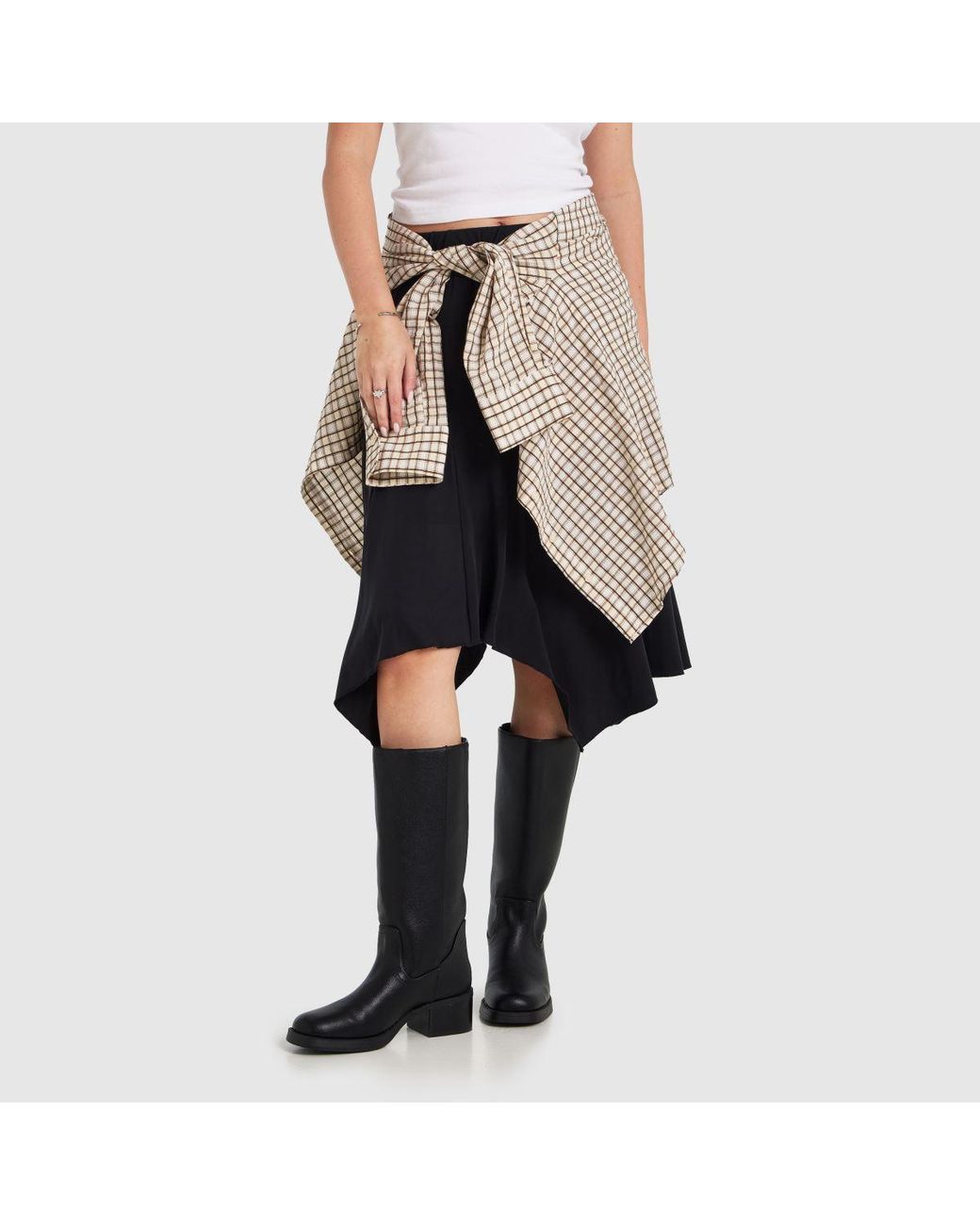 Schuh Black Denmark Pull On Knee Boots