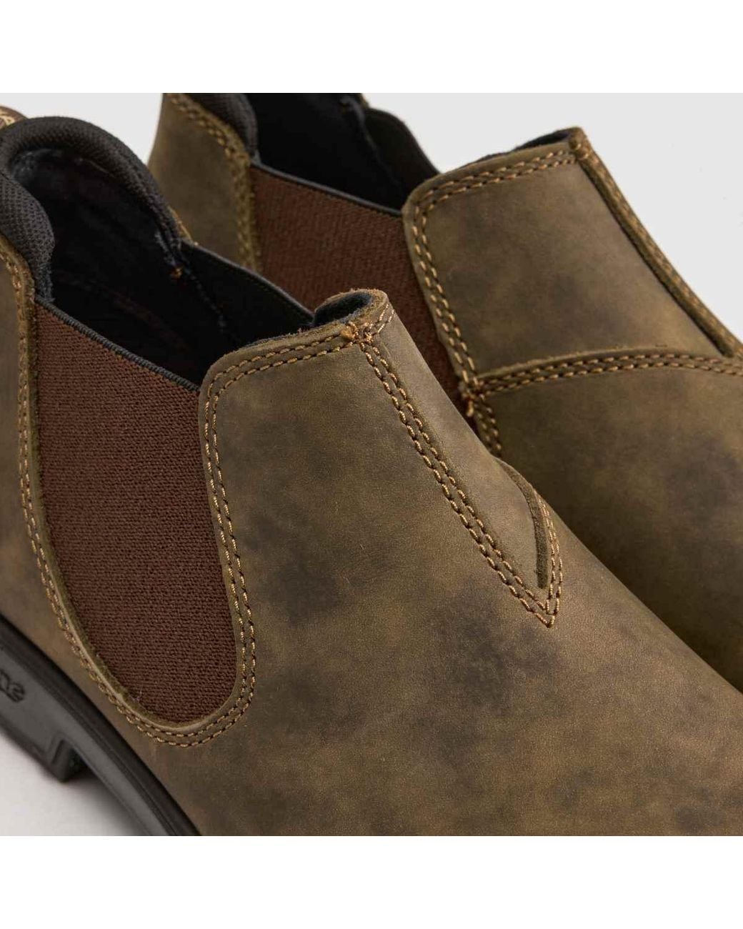 Blundstone Brown Low Chelsea Boots for men