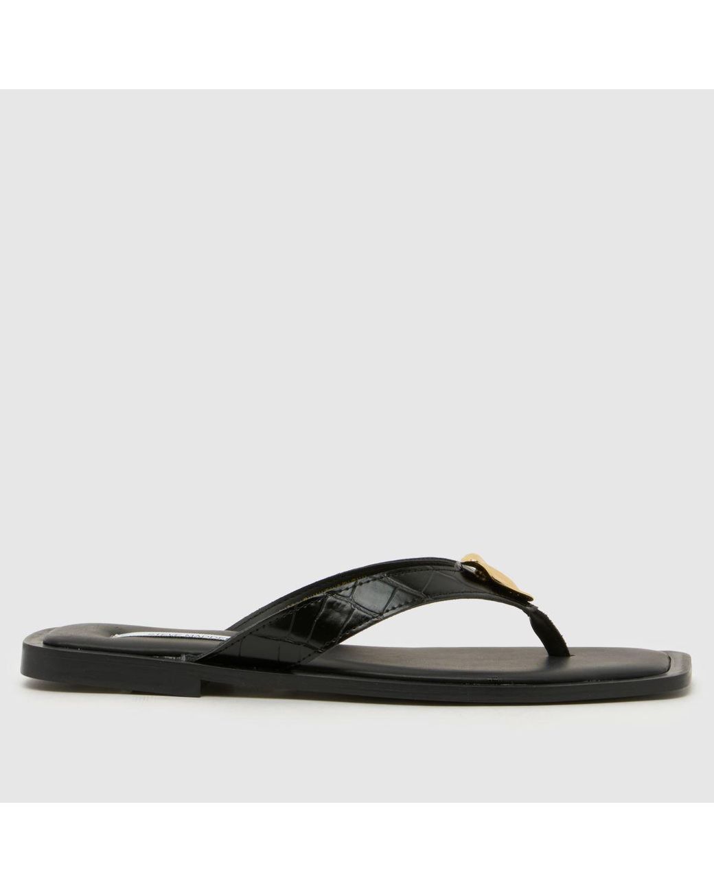 Steve Madden Black Meira Flip Sandals