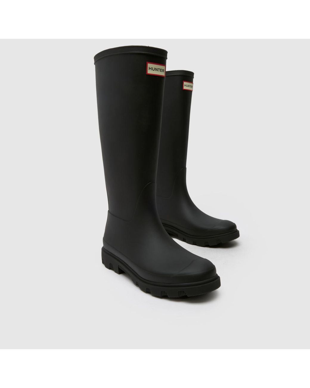 Hunter Black Downpour Tall Boots