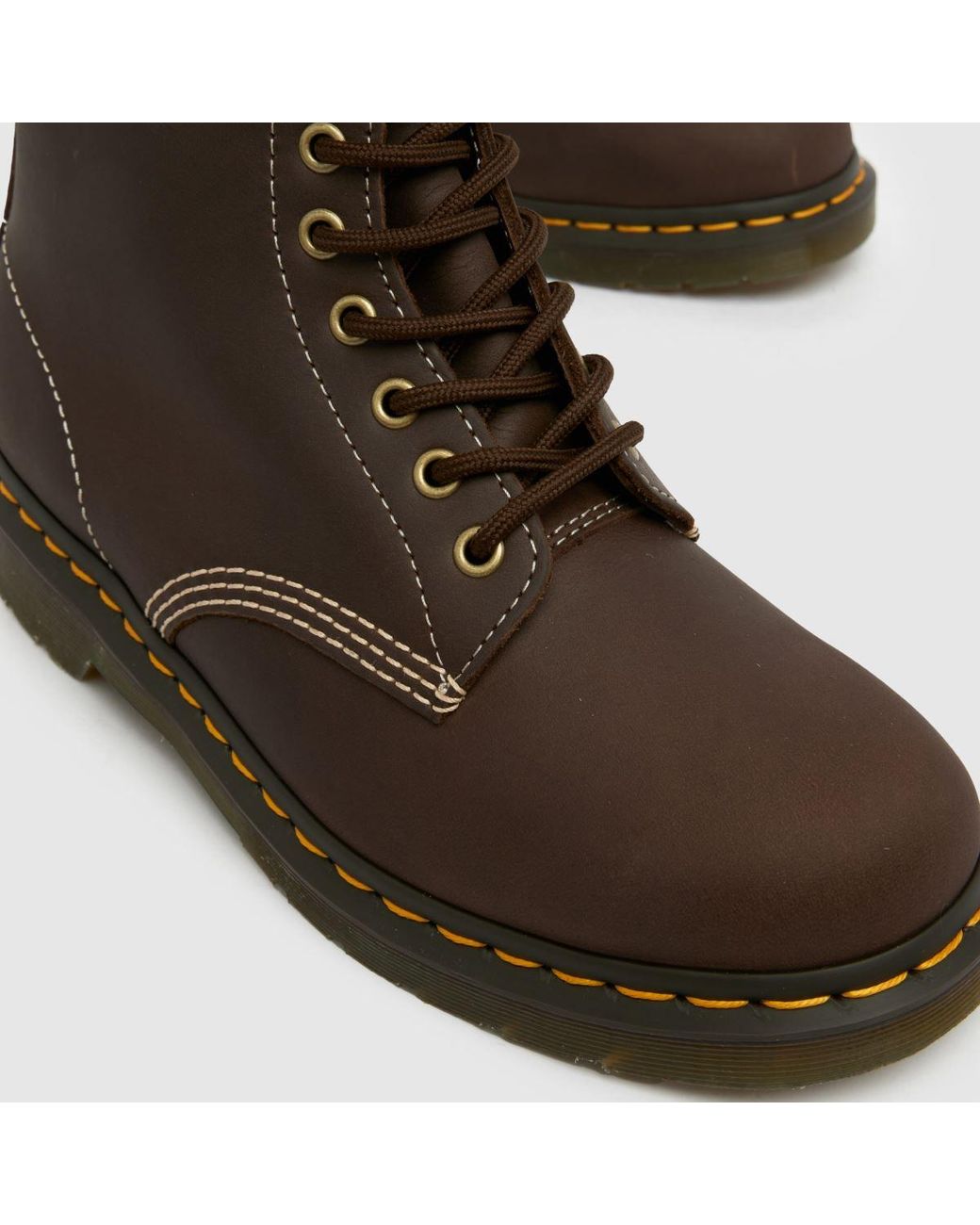 Dr. Martens Brown Dr Martens 1460 Pascal Lace Up Boots