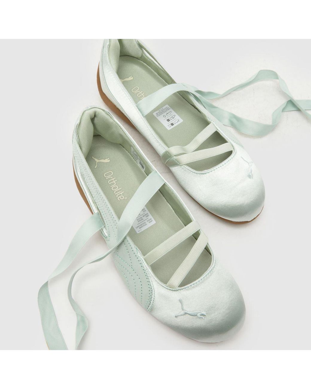 PUMA Green Speedcat Ballet Trainers