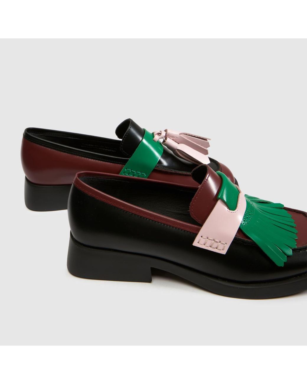 Camper Green Twins Donna Loafer Flats