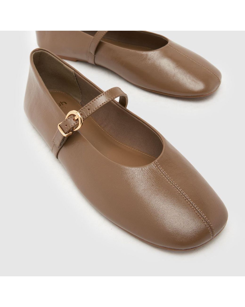 Schuh Brown London Ballet Flats