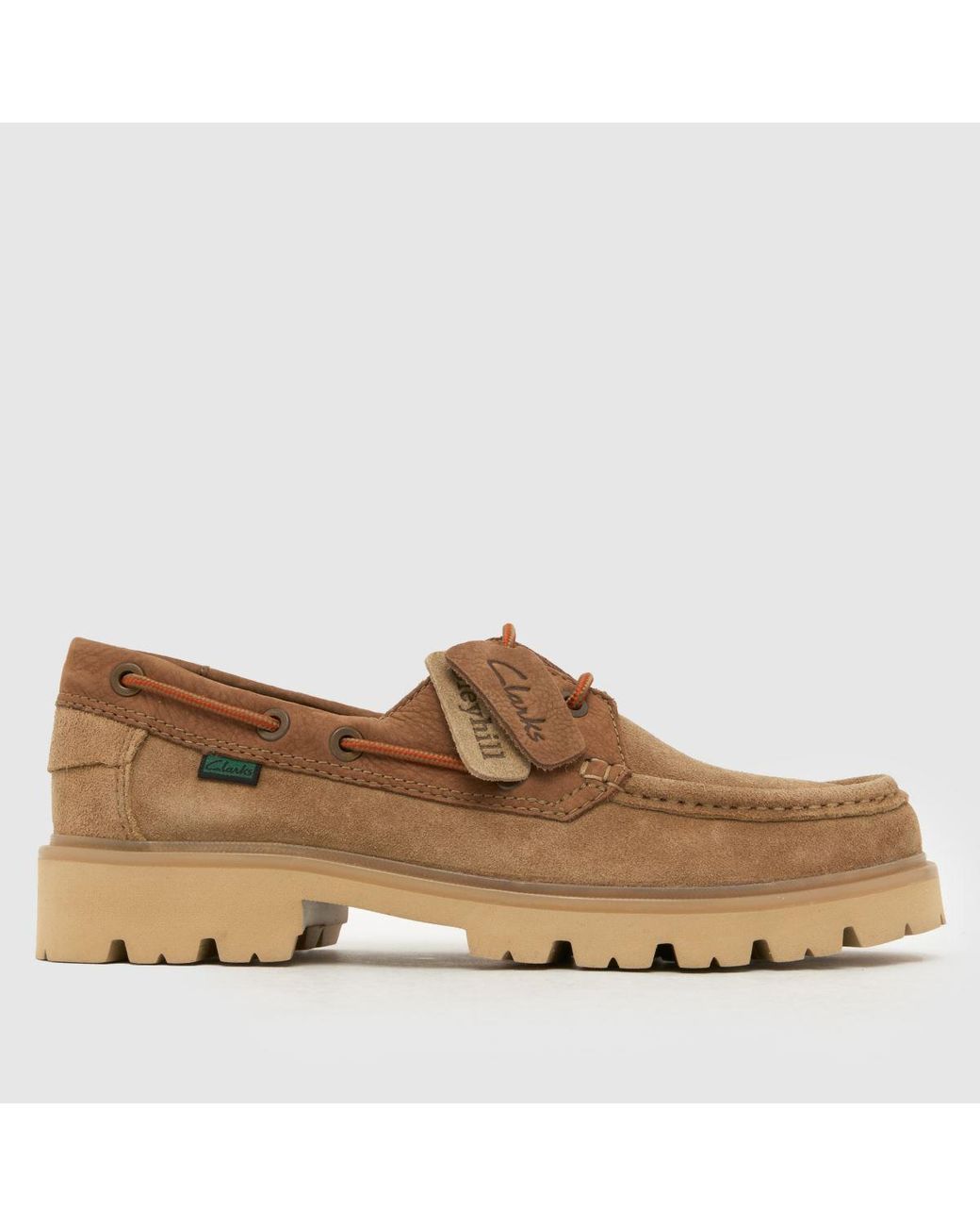 Clarks Brown Cleyhill Boat Shoes for men