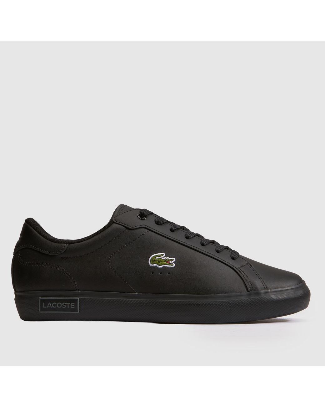 Lacoste Black Powercourt Court Trainers for men