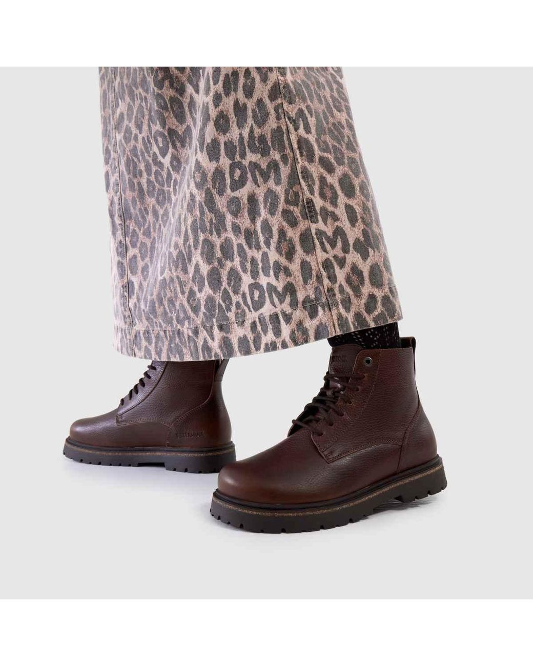 Birkenstock Brown Highwood Lace Mid Boots