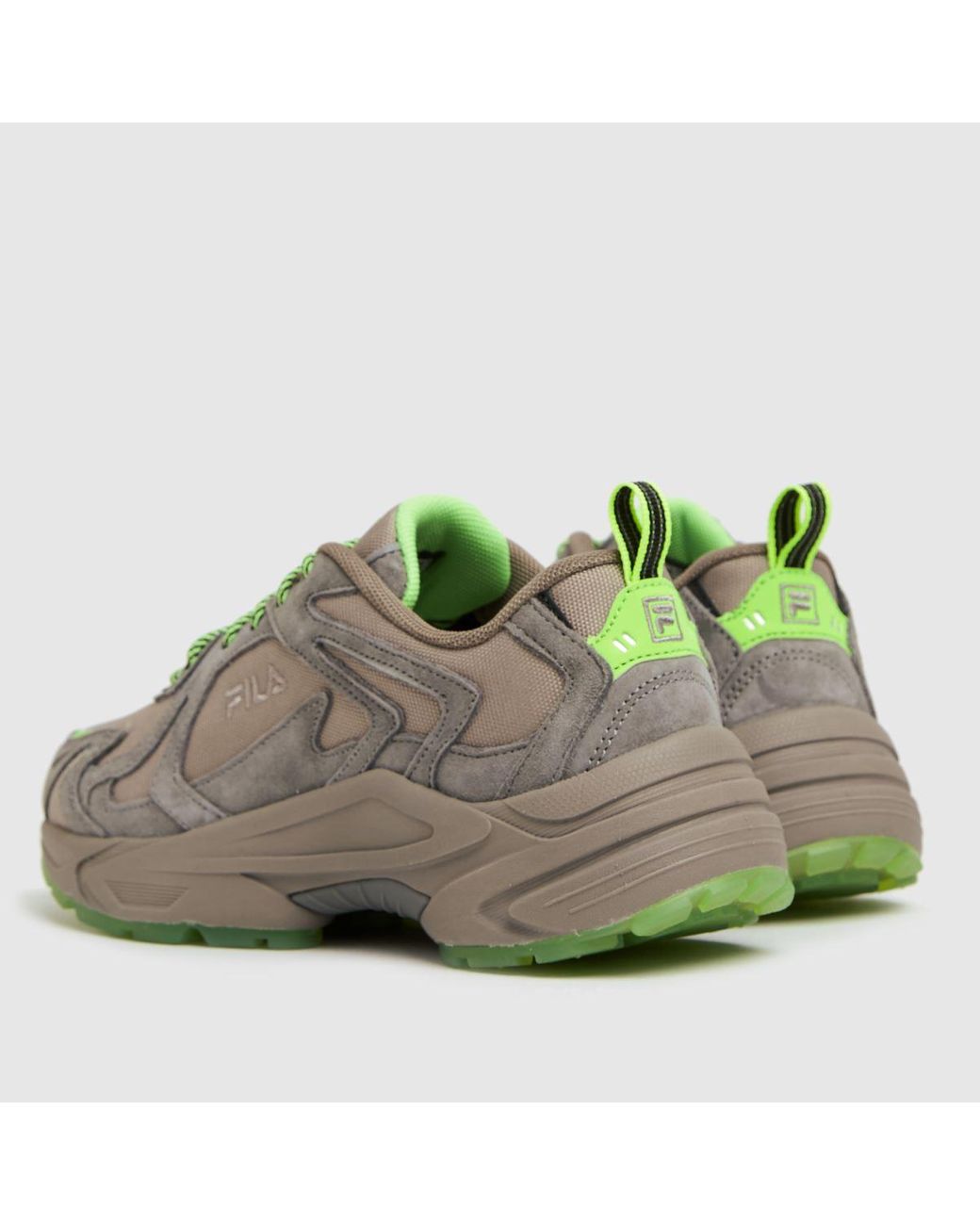 khaki fila trainers