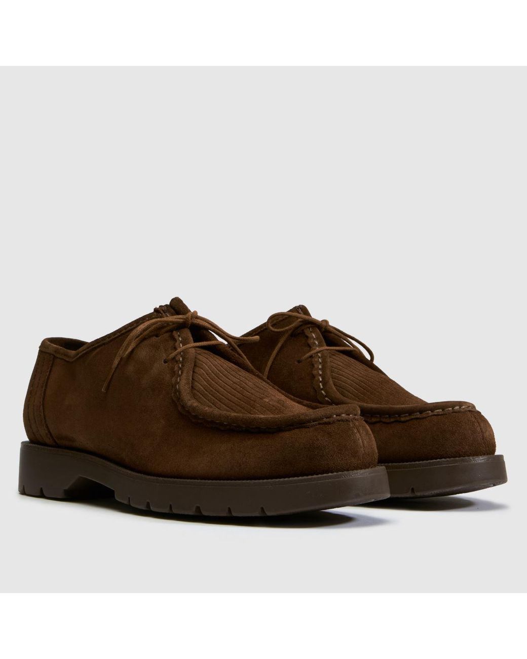 Kleman Brown Padrini V Cord Shoes for men