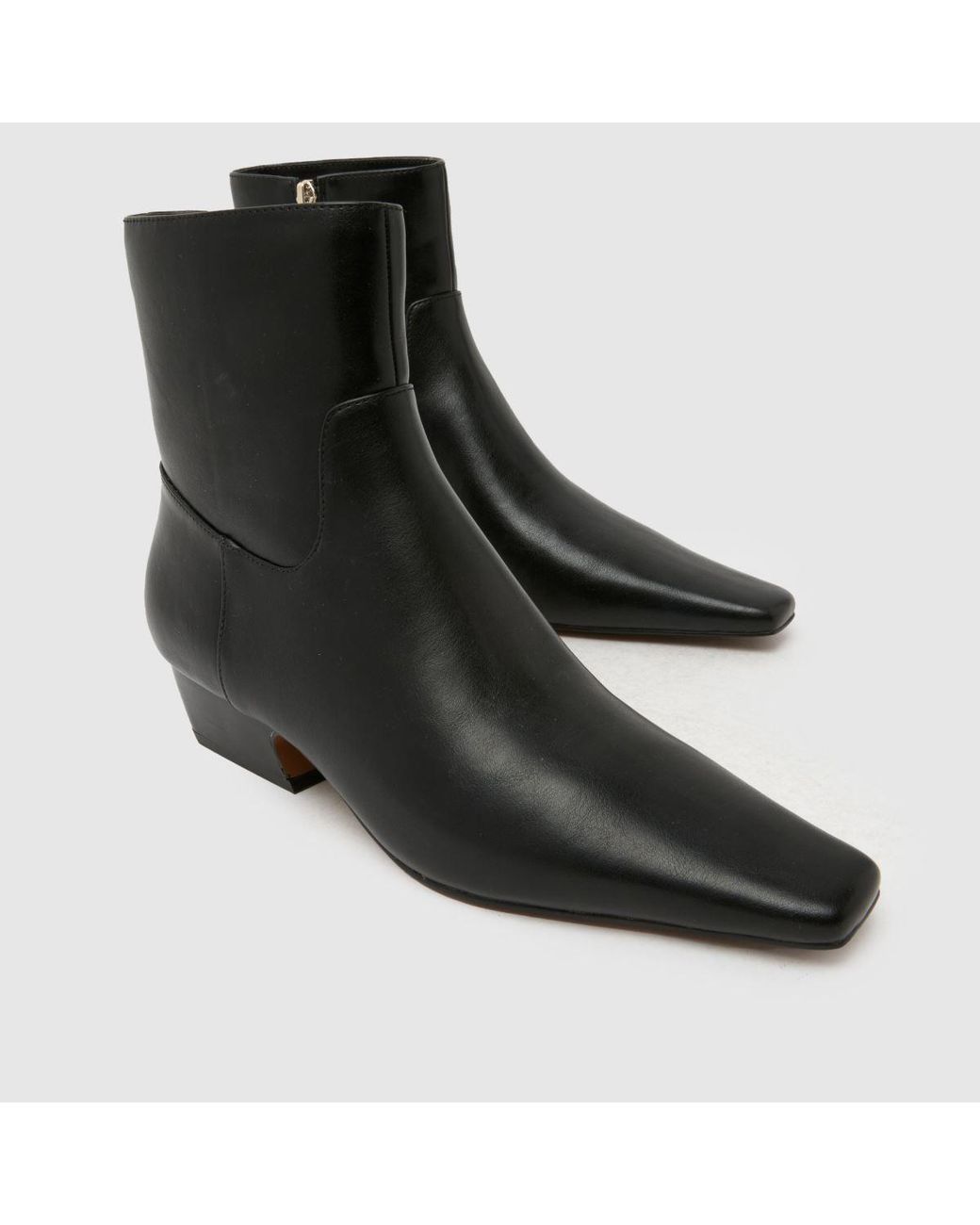Schuh Black Clarisse Western Heel Boots