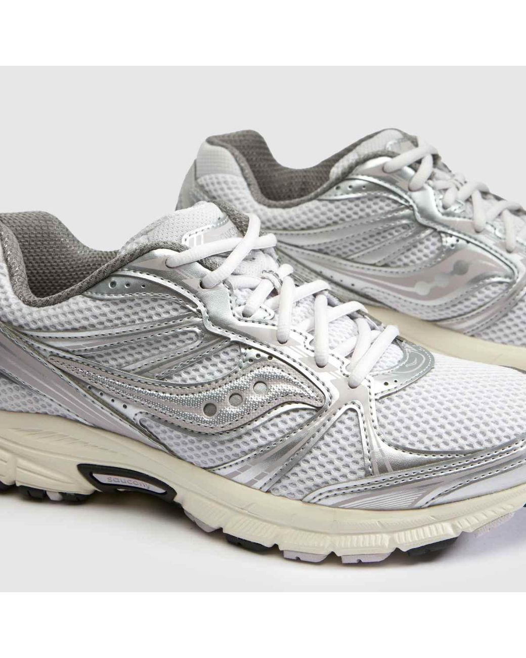 Saucony White Grid Legacy Trainers