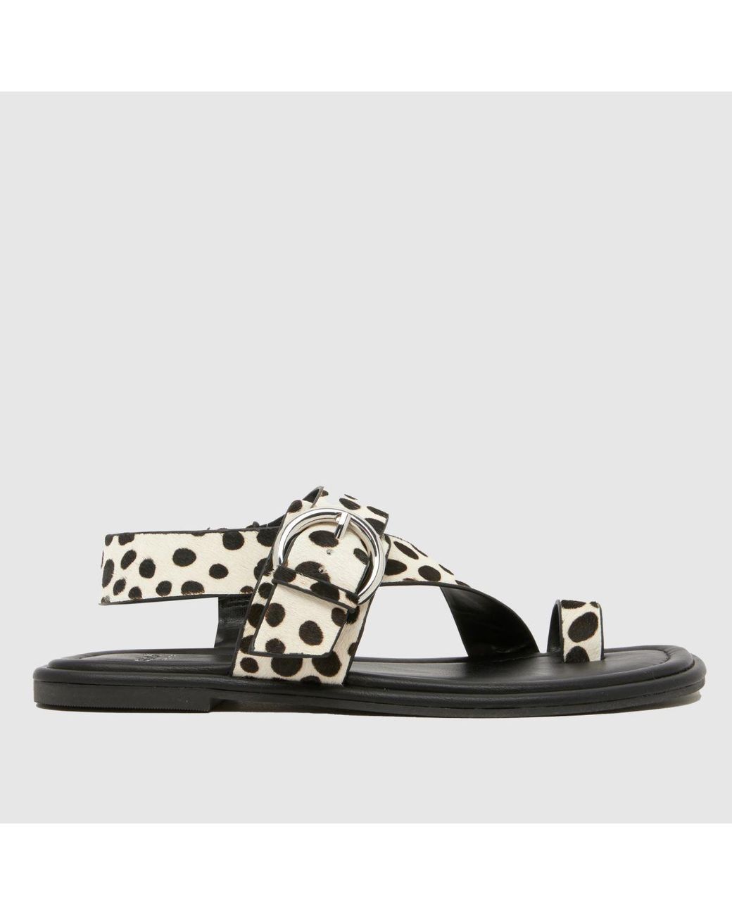 Schuh Black Tanvi Flat Sandals