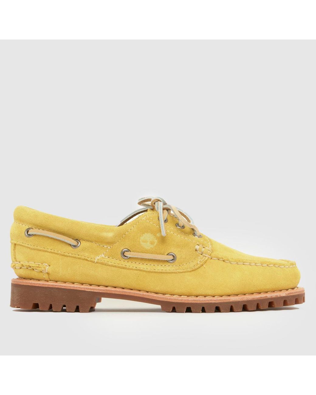 Timberland Yellow Authentic Boat Flat Shoes