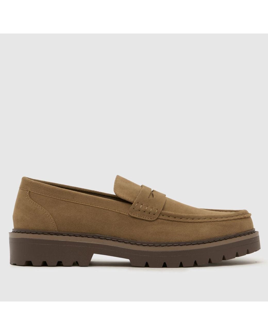 Schuh Brown Rex Chunky Loafer Shoes for men