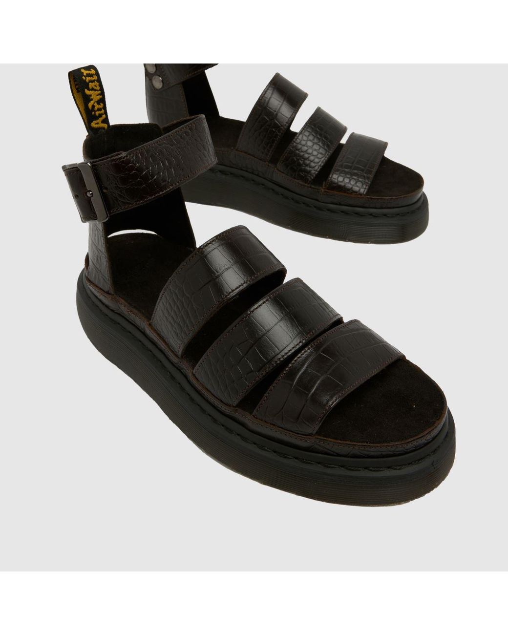 Dr. Martens Black Clarissa Quad Sandals